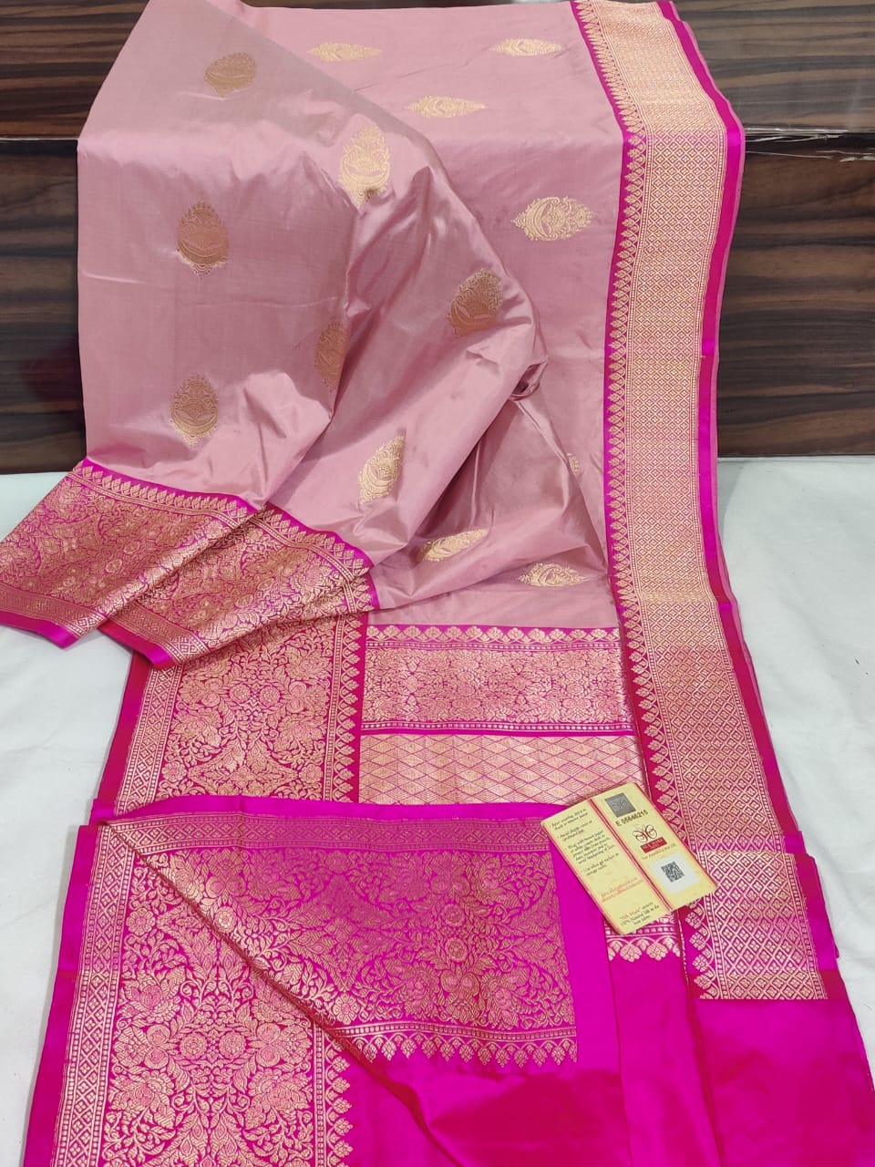 Pure Banarsi Pure Handloom Saris in Pure Katan Silk-SilkMark Certified