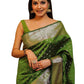 Rakhi Special Green Silk Banarsi Saree