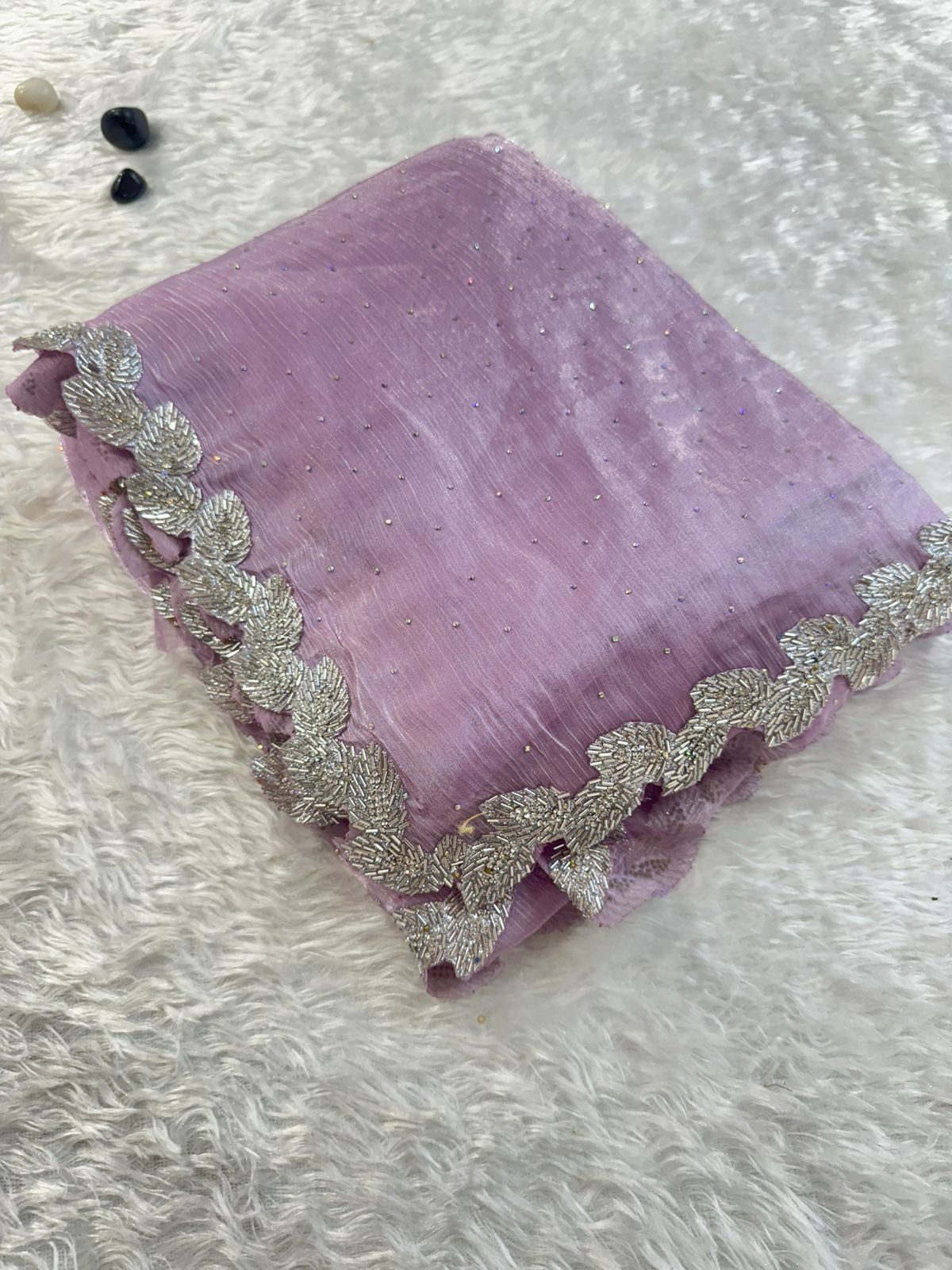 Pure Jharkan Handwork Drapes in Shimmer Silk