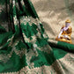 green wedding sari