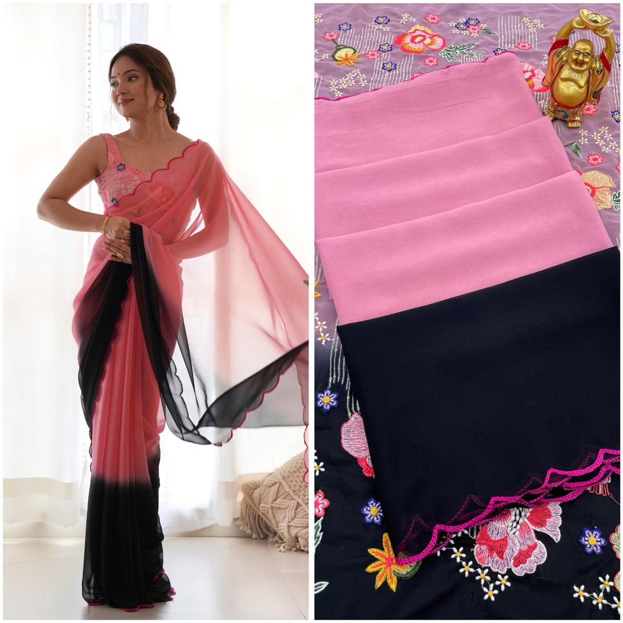 Alia Bhatt Sarees In Chiffon For Parties