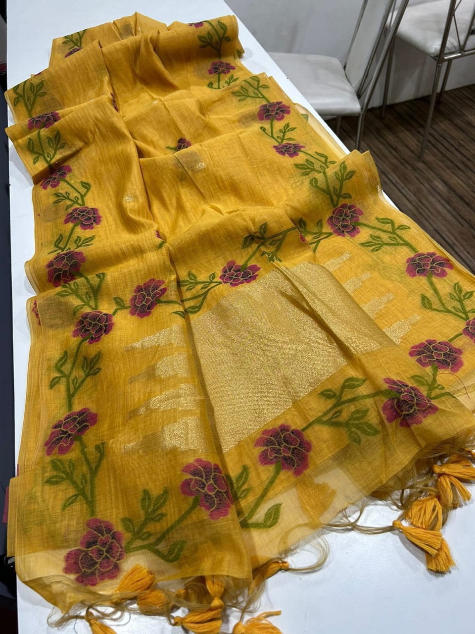 Day Wear Special Sarees In Muga Silk