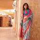 Mehendi Special Floral Handloom Georgette Sarees