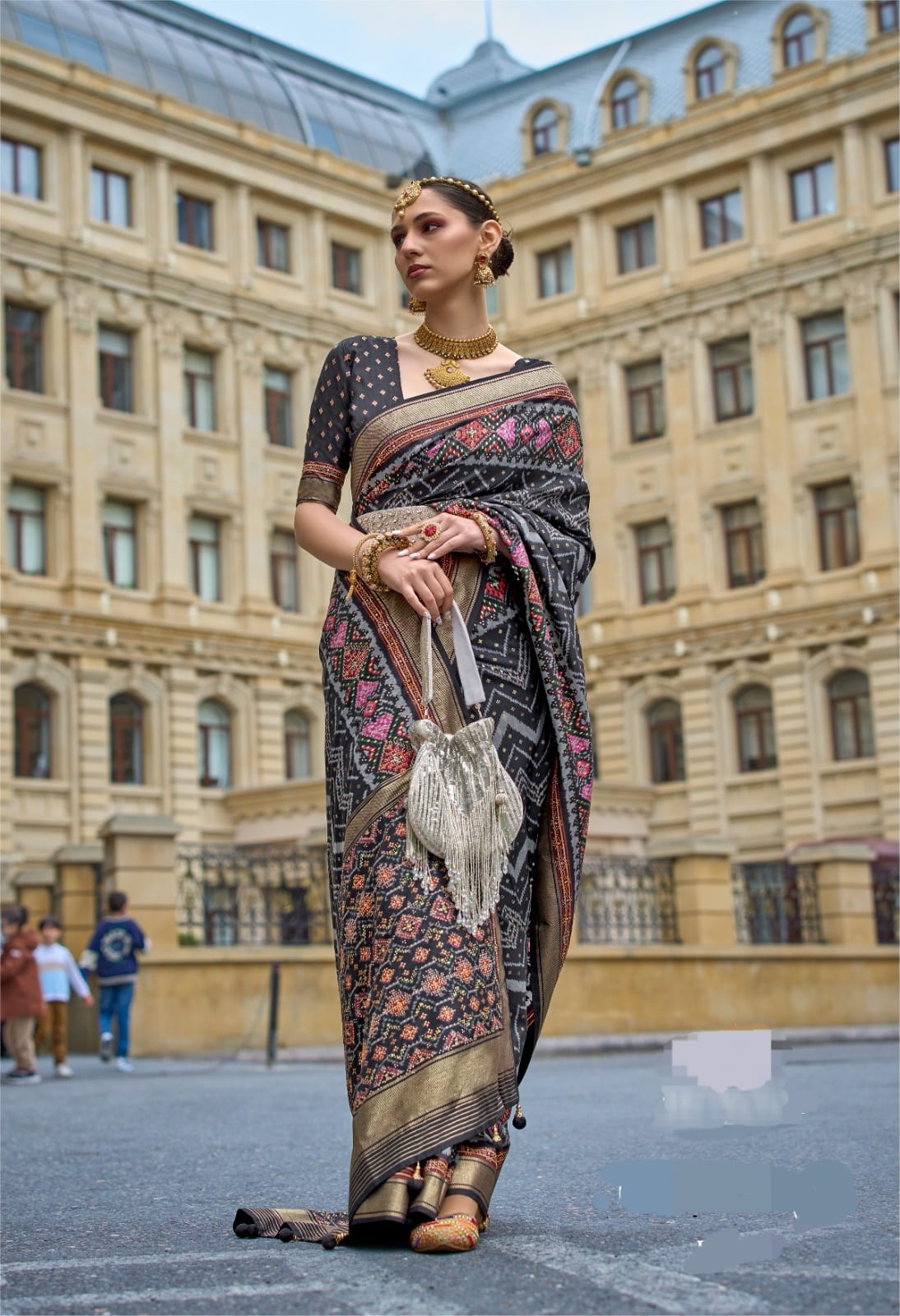 Trendy Wedding Special Patola Silk Sari