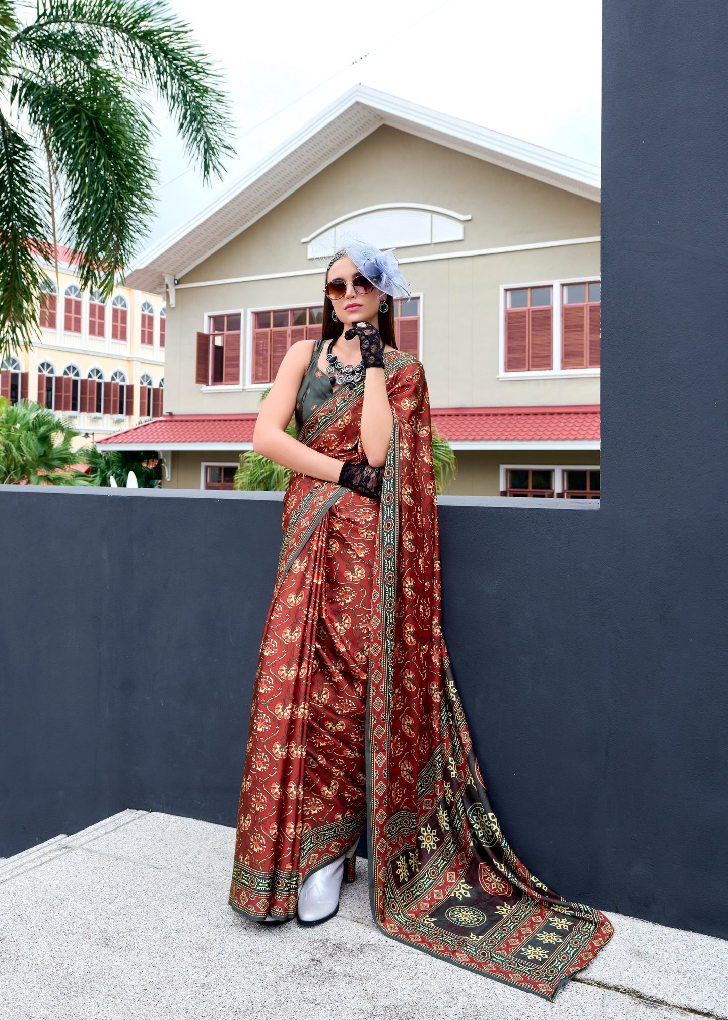 Fall Collection Crepe Silk Ajrakh Prints