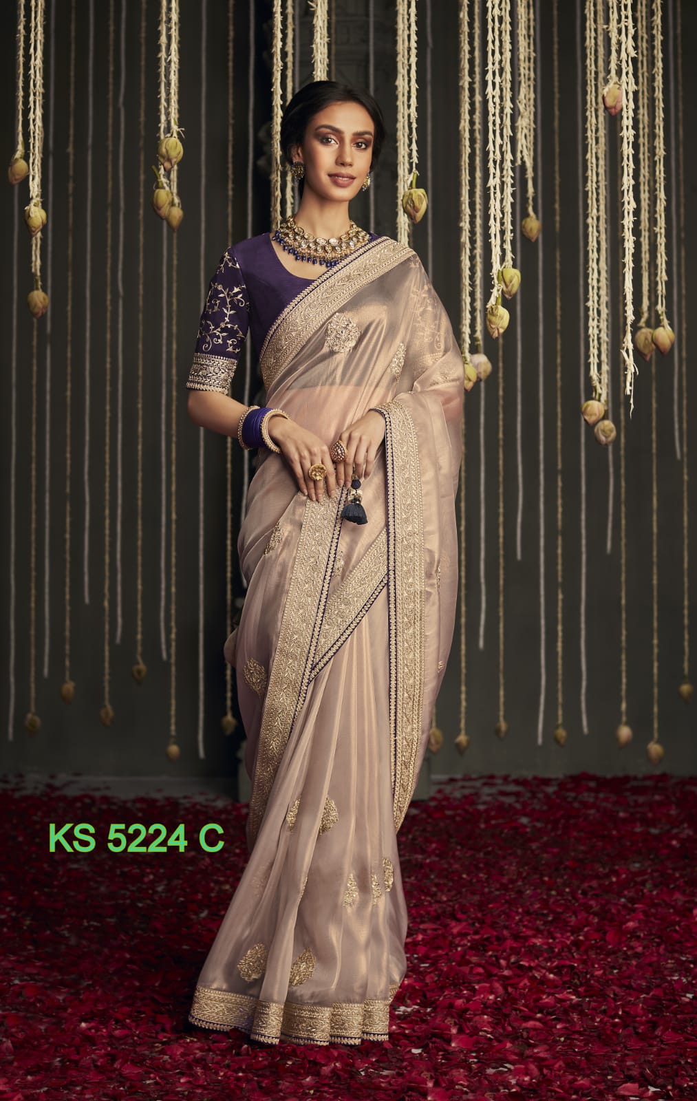 Sangeet Special Tissue Silk Sari