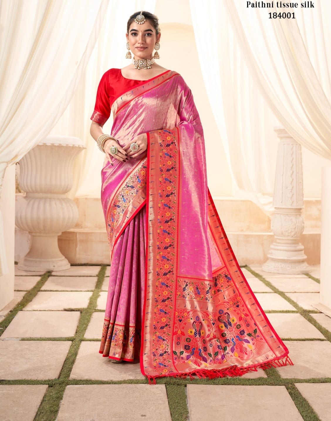 Maharsthra's Love-The Grand Tissue Silk Paithani Sari