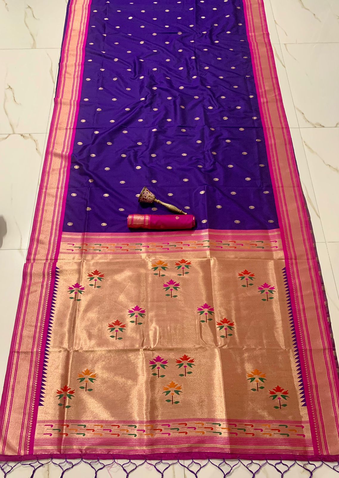 Paithani Kanchipuram Silk Sari