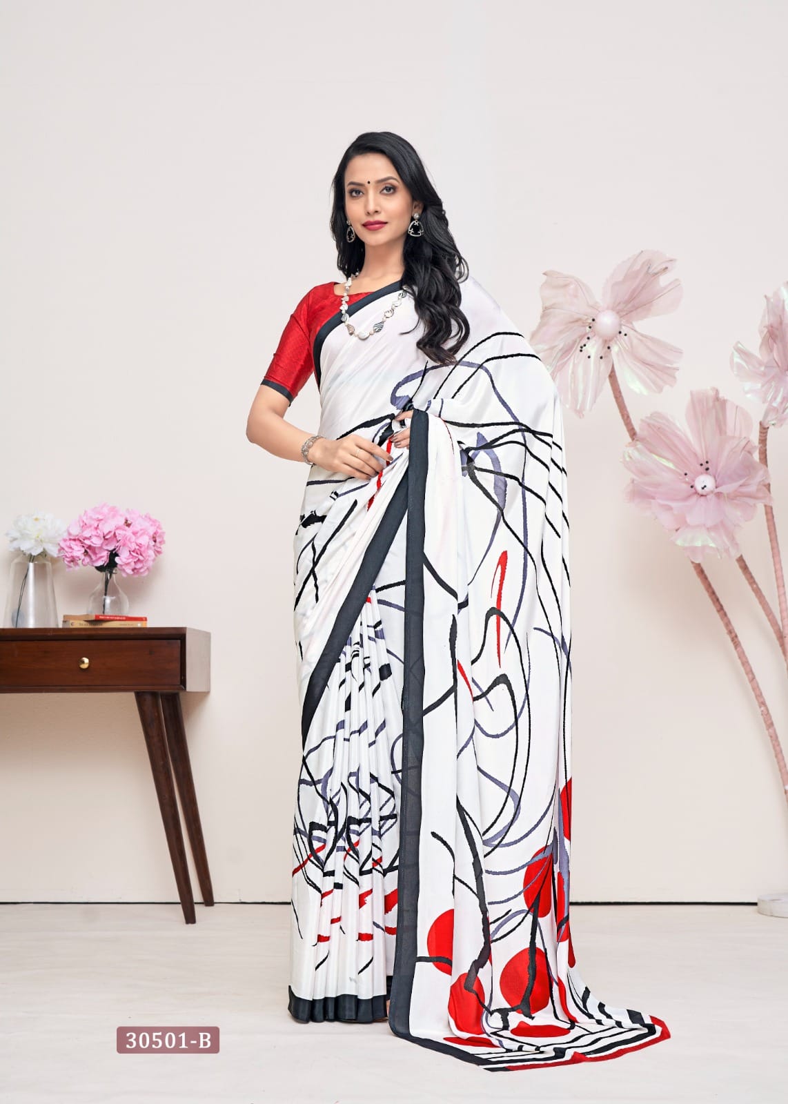 Office Wear Crepe Silk Saris