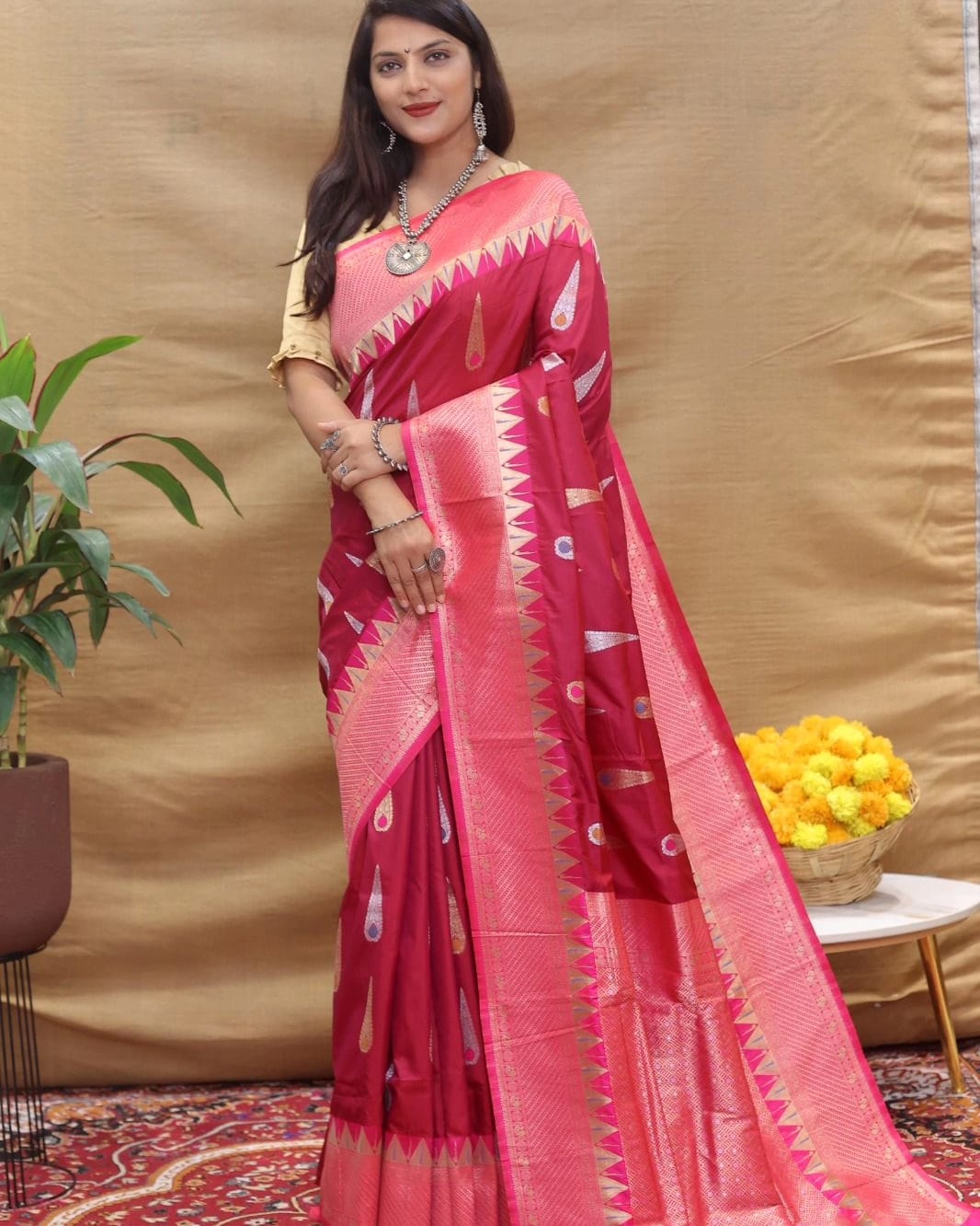 Pujo Special Saris In Handloom Silk