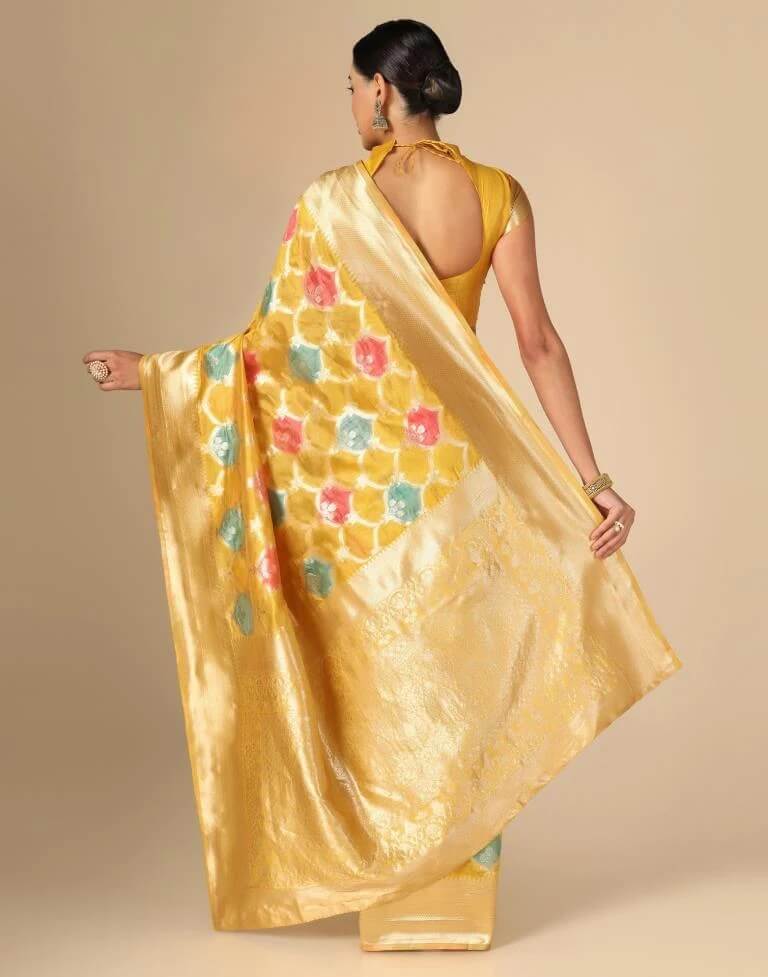 yellow trendy drape