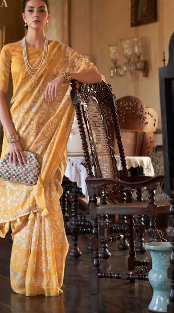 yellow saree best buy