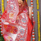 red hot saree for weding