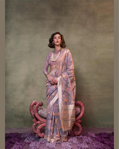 Summer Cool Drapes In Muslin Jamdani