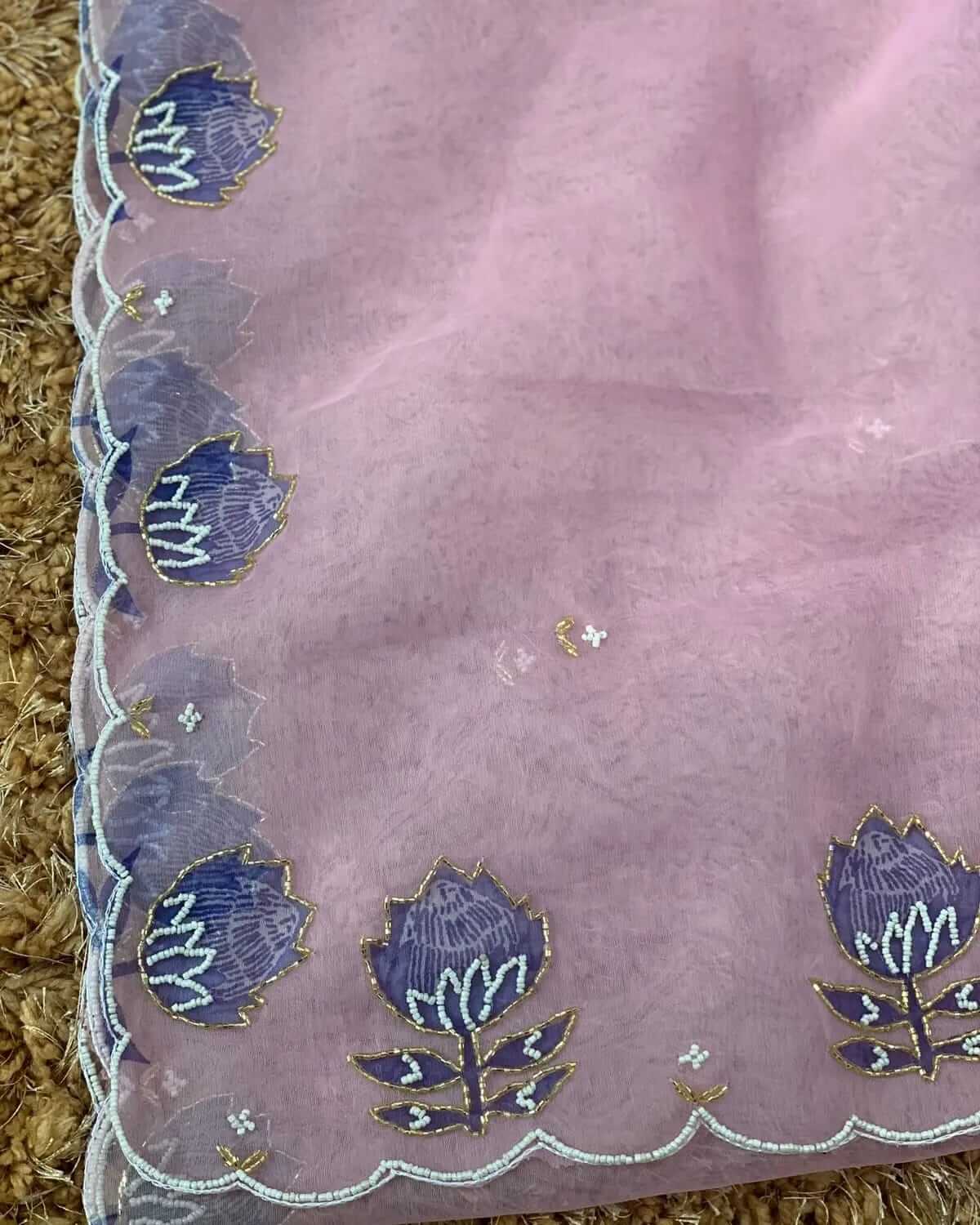 khatli work sari