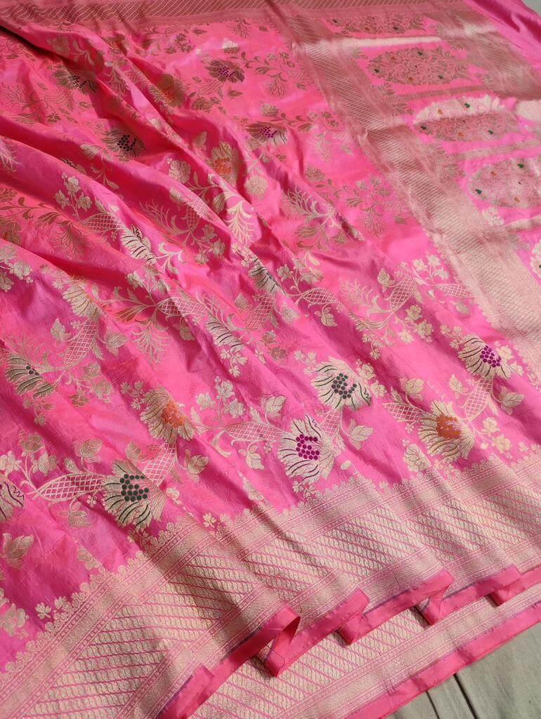 pink DS2 sari