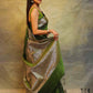 Rakhi Special Green Silk Banarsi Saree