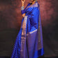 Rakhi Special Blue Banarsi SIlk Saree