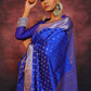 Rakhi Special Blue Banarsi SIlk Saree