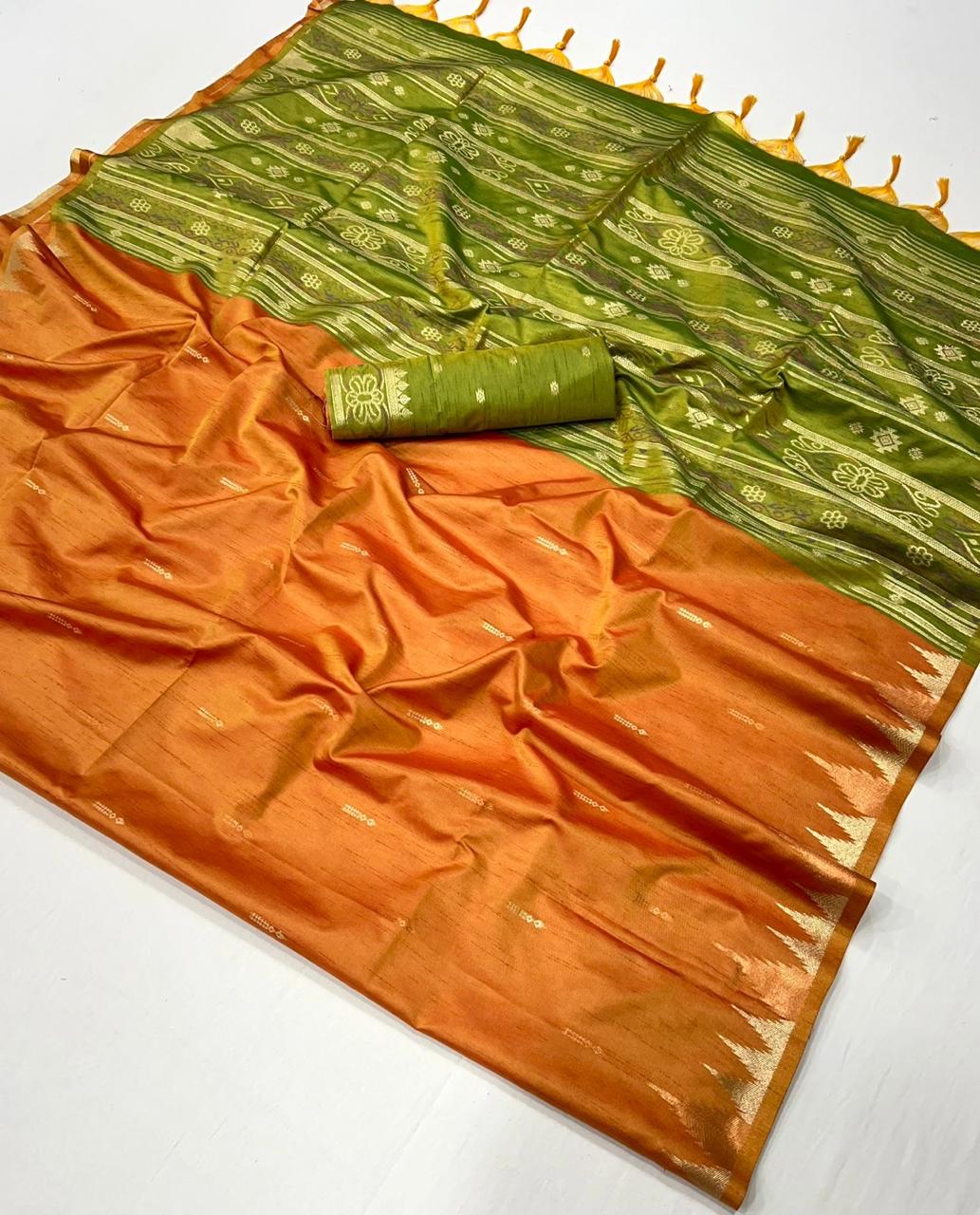 Handloom Tussar Silk Saris