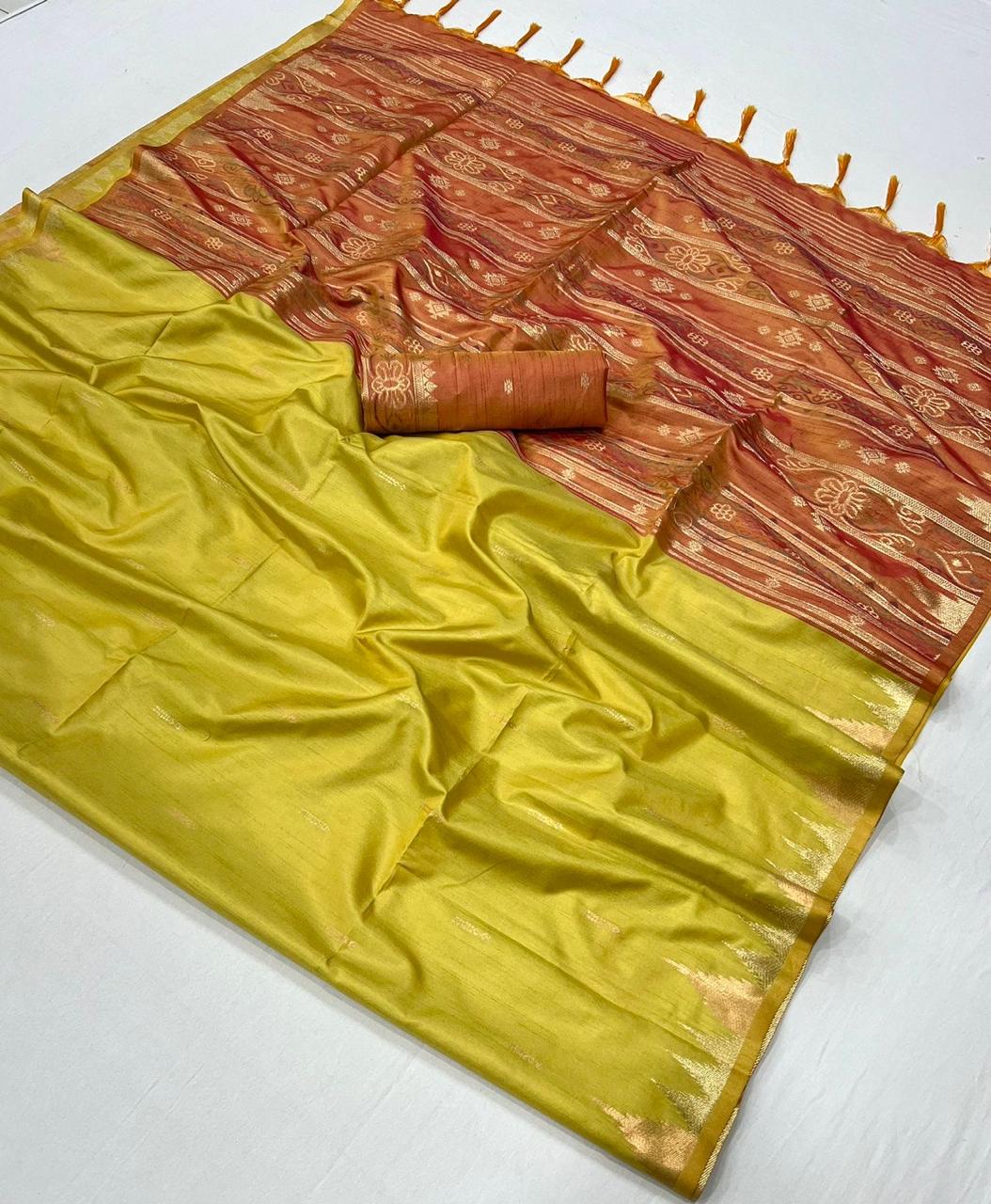 Handloom Tussar Silk Saris