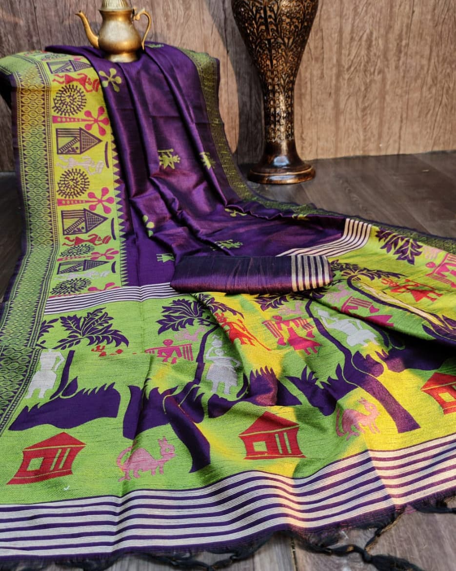 Festive Season Special Exclusive Raw Silk Saris