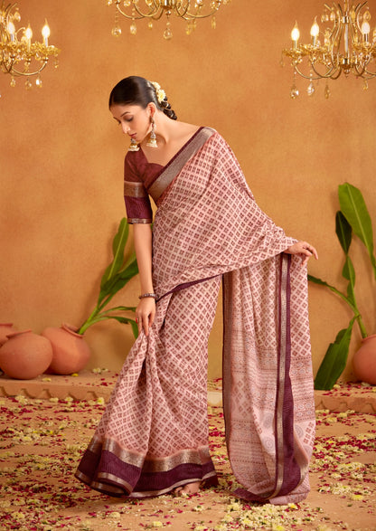 Office Special Festive Saris In Cotton