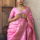 Trendy Pink Designer banarasi silk saree