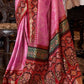 Beautiful Pink Ikat Patola Silk Sarees