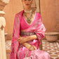 Pink Beautiful Silk Patola Wedding Saree