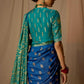 Turquoise Blue Designer Banarasi Brasso Silk Weddings saree