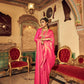 pink ethnic attire drape